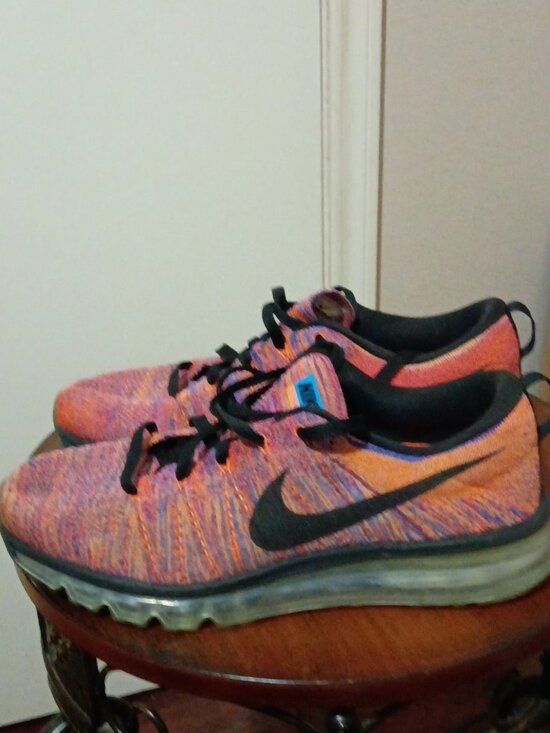 Nike Flyknit Air Max Concord Crimson Shoes 620469-404 Sneakers Men\'s Size 9.5
